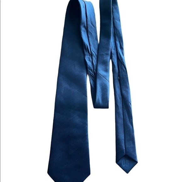 Schoolcraft Alabama Industries For the Blind Blue Textured Tie - Picture 1 of 5